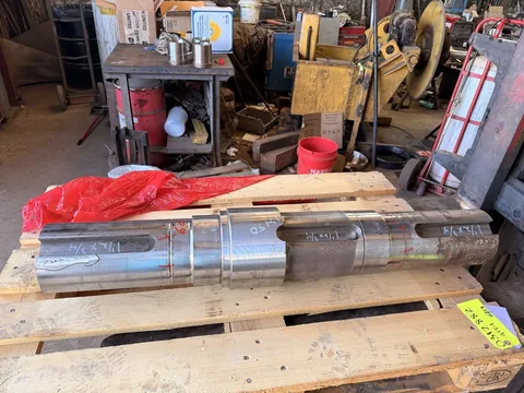 Alternate view of the stepped shaft and its bearing-seat surfaces.
